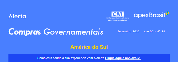 COMPRAS GOVERNAMENTAIS - AMÉRICA DO SUL - INSUMOS MÉDICOS – N° 24/2023